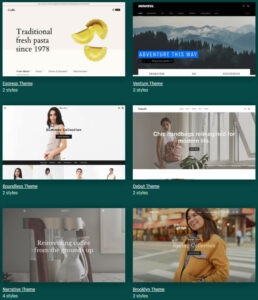 Shopify提供了6個免費的電子商務模板