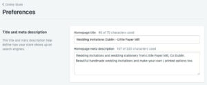 Shopify中的SEO