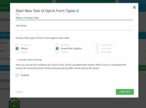 單擊底部的Test Types of Forms Against按鈕來訪問此功能