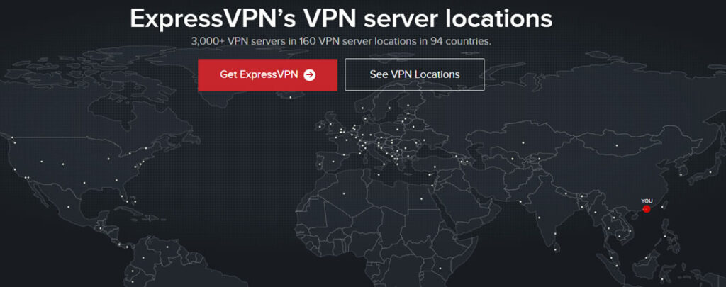 ExpressVPN頂級服務器位置