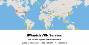 IPVanish在75個地點擁有超過1400多個服務器的大型網絡