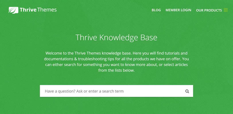 Thrive Themes支持和文檔